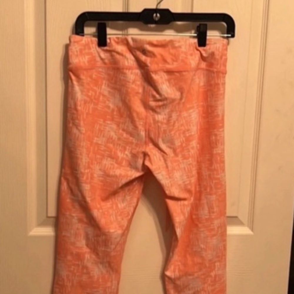 Kids Orange Patterned Leggings